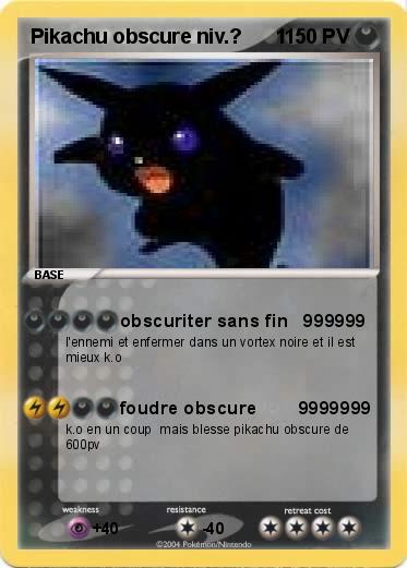 Pokemon Pikachu obscure niv.?      1