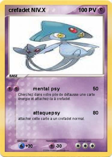 Pokemon crefadet NIV.X