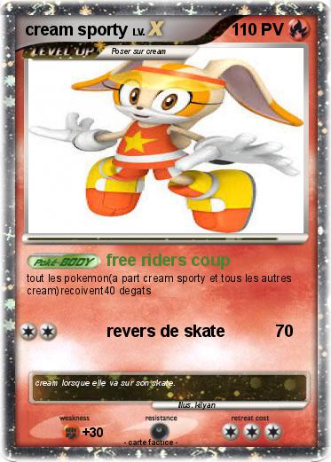 Pokemon cream sporty