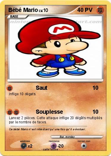 Pokemon Bébé Mario