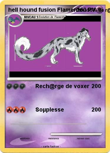 Pokemon hell hound fusion Flamente