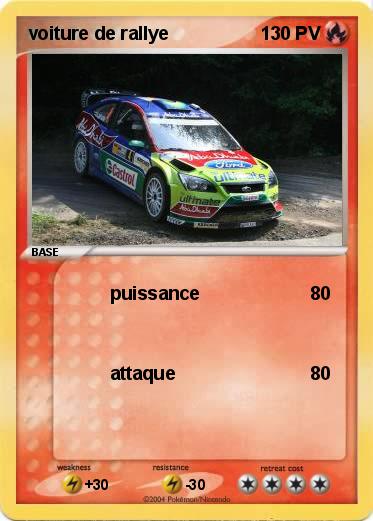 Pokemon voiture de rallye