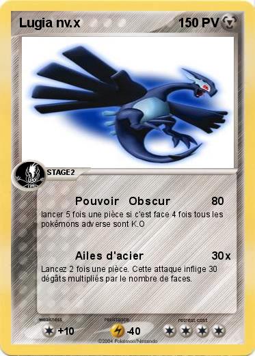 Pokemon Lugia nv.x                           
