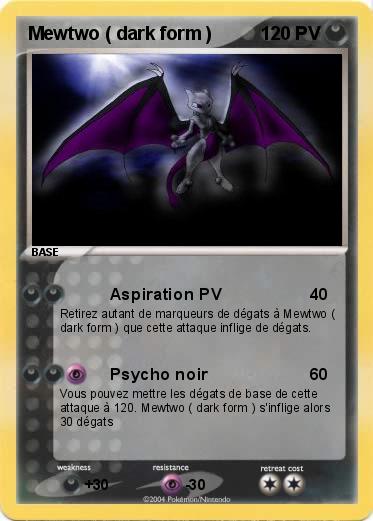 Pokemon Mewtwo ( dark form )