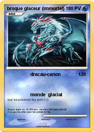 Pokemon broque glaceur (immortel)