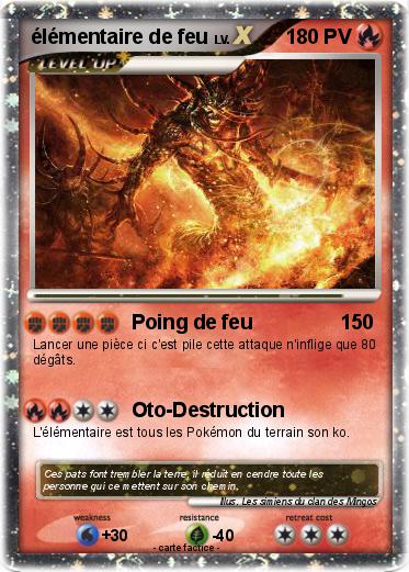 Pokemon élémentaire de feu
