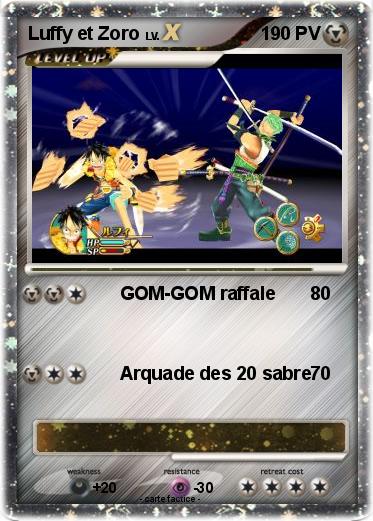 Pokemon Luffy et Zoro