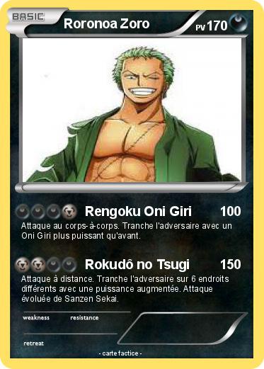 Pokemon Roronoa Zoro