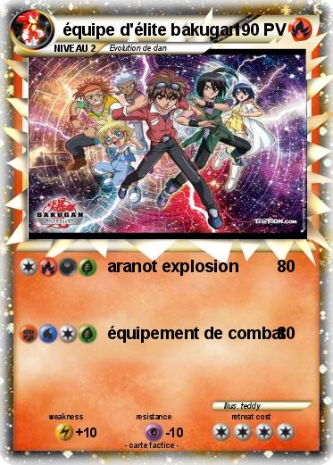 Pokemon équipe d'élite bakugan