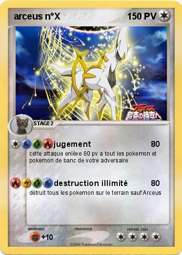 Pokemon arceus n°X 