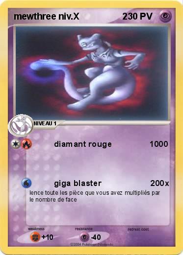Pokemon mewthree niv.X                 2