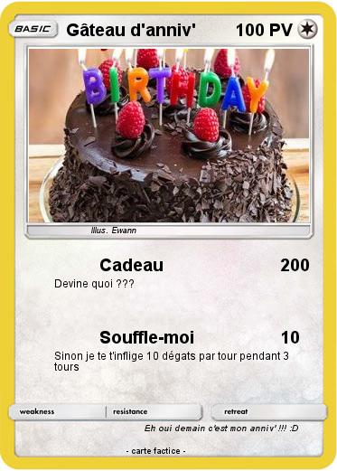 Pokemon Gâteau d'anniv'