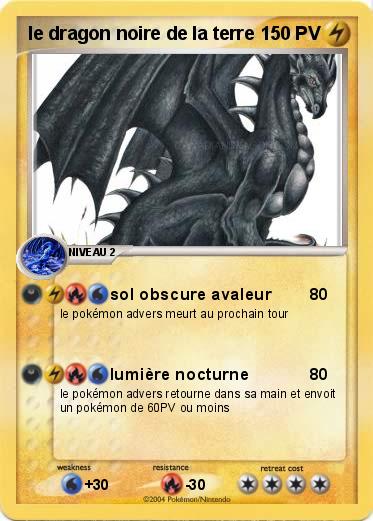Pokemon le dragon noire de la terre