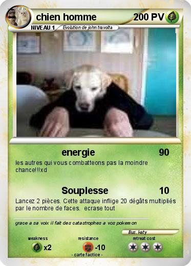 Pokemon chien homme