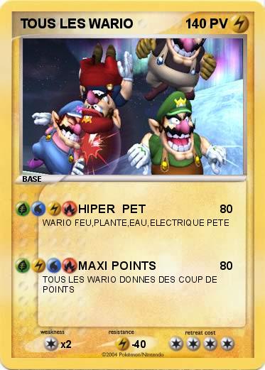 Pokemon TOUS LES WARIO