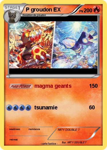 Pokemon P groudon EX
