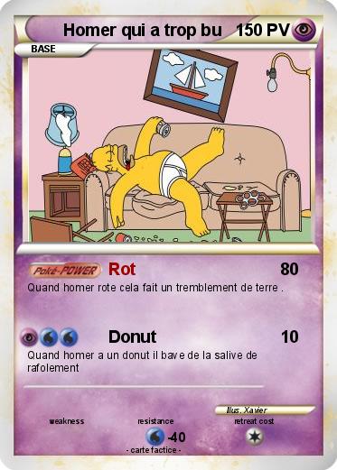 Pokemon Homer qui a trop bu