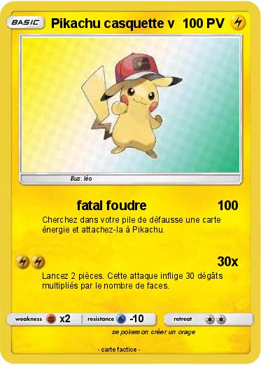 Pokemon Pikachu casquette v