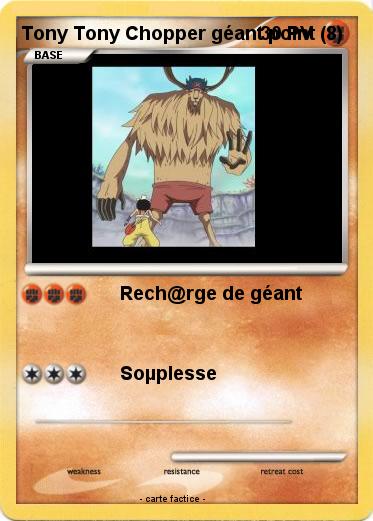 Pokemon Tony Tony Chopper géant point (8)