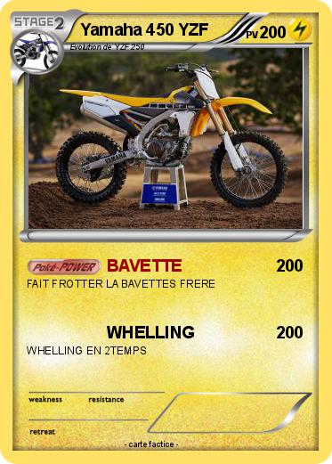 Pokemon Yamaha 450 YZF