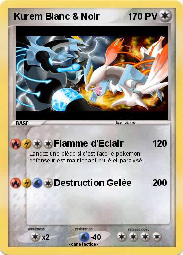Pokemon Kurem Blanc & Noir