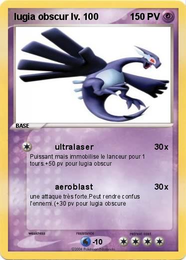 Pokemon lugia obscur lv. 100