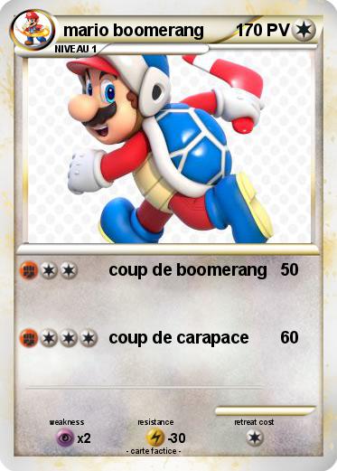 Pokemon mario boomerang