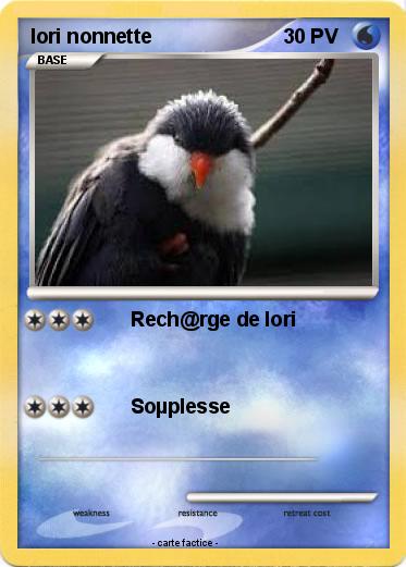 Pokemon lori nonnette