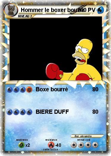 Pokemon Hommer le boxer bourre