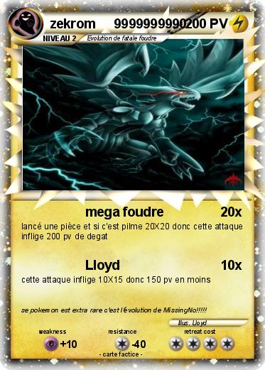 Pokemon zekrom     9999999990