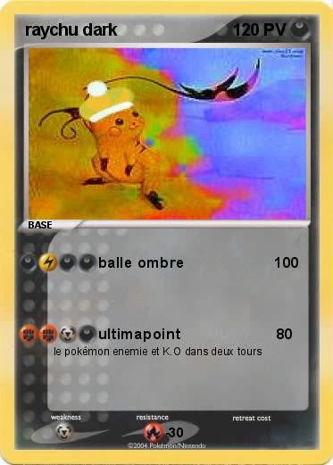 Pokemon raychu dark