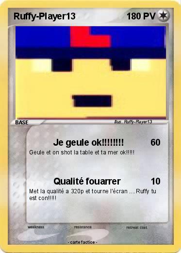 Pokemon Ruffy-Player13