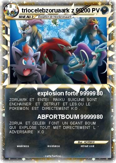 Pokemon triocelebzoruaark z 99