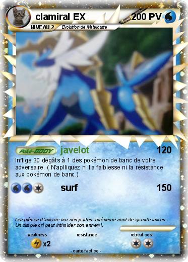 Pokemon clamiral EX