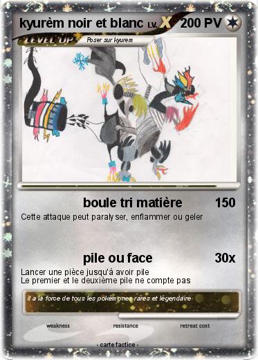 Pokemon kyurèm noir et blanc