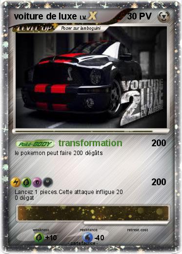 Pokemon voiture de luxe