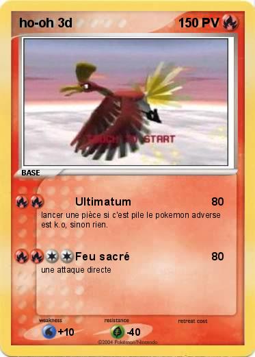 Pokemon ho-oh 3d