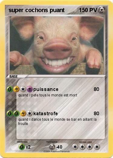 Pokemon super cochons puant