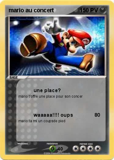 Pokemon mario au concert