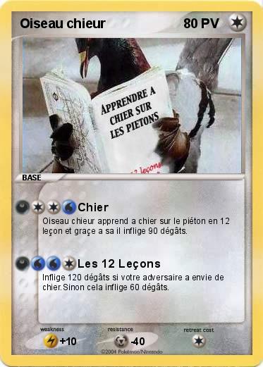 Pokemon Oiseau chieur 