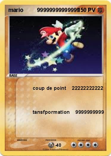 Pokemon mario         99999999999999