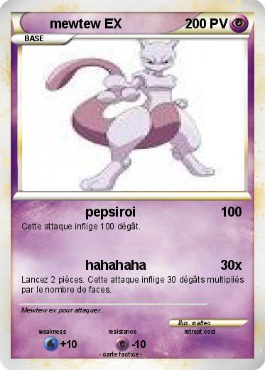 Pokemon mewtew EX