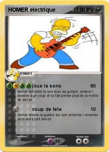 Pokemon HOMER electrique