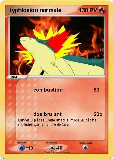 Pokemon  typhlosion normale