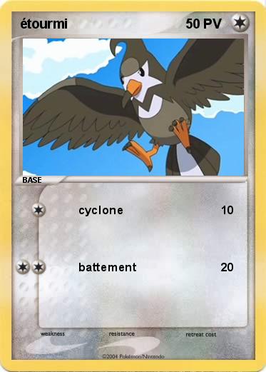 Pokemon étourmi