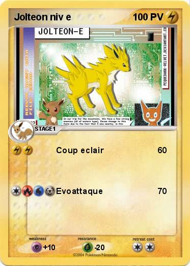 Pokemon Jolteon niv e