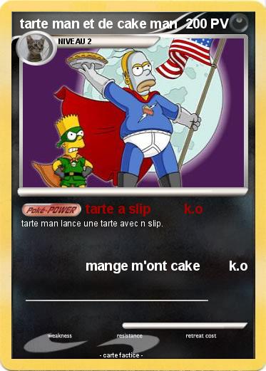 Pokemon tarte man et de cake man