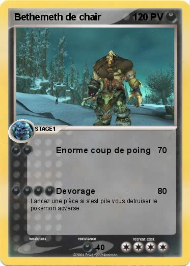 Pokemon Bethemeth de chair