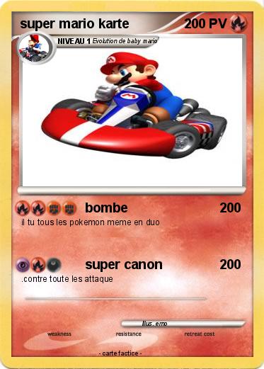 Pokemon super mario karte