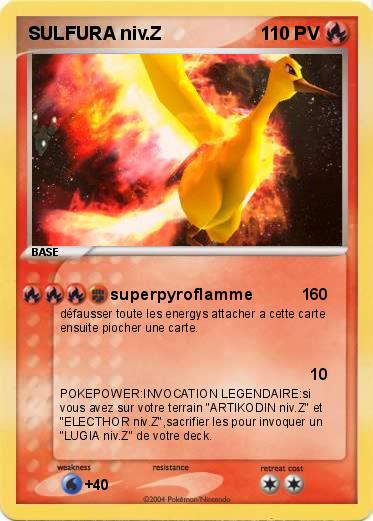 Pokemon SULFURA niv.Z